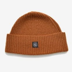 Outclass Attire Recycled Wool Beanie Toque - Caramel