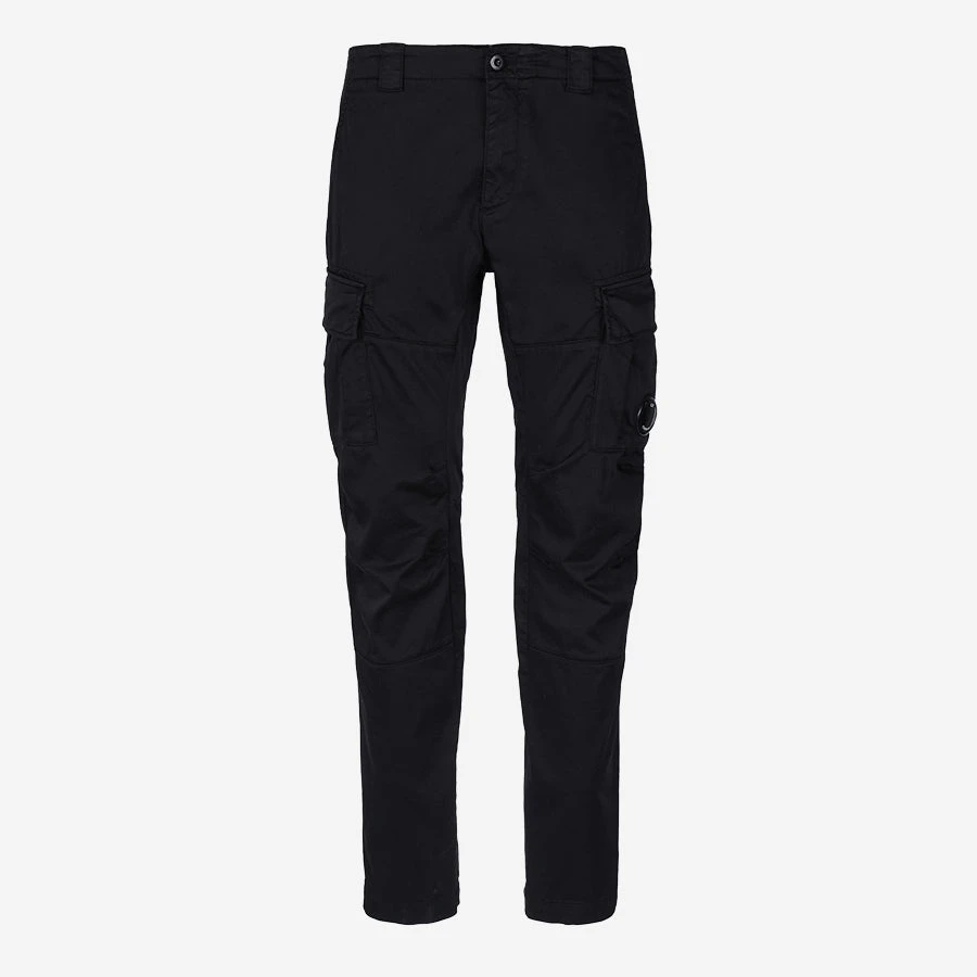 CP COMPANY Stretch Sateen Lens Cargo Pants - Black