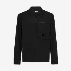 CP COMPANY Taylon P Zip Lens Overshirt - Black