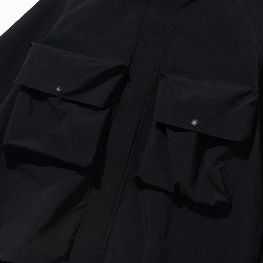 Uniform Bridge Two Pocket Hooded Jacket - Black - Image 3