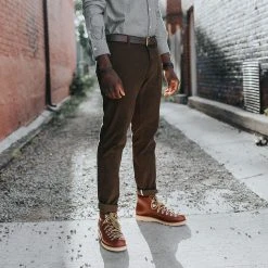 Muddy George The Slims Trouser - Olive Green Corduroy (MG AFR Exclusive)