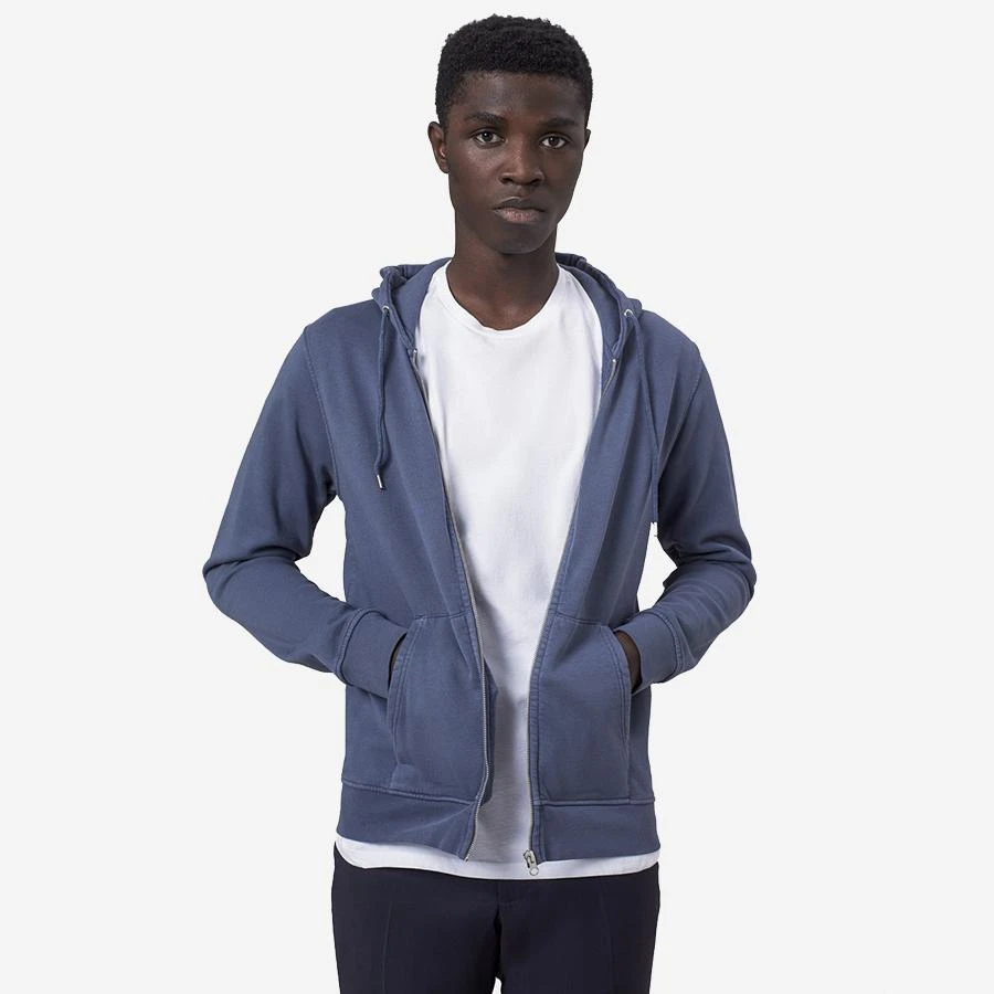 Colorful Standard Classic Organic Zip Hoodie - Faded Black - Image 2